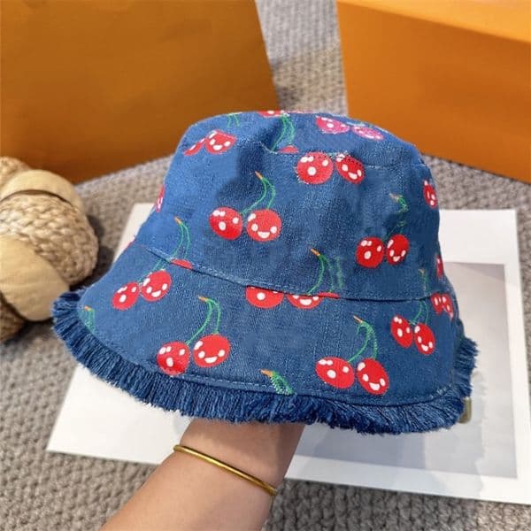 2026 women bucket hat denim designer sun hats sunshade fisherman hat baseball caps print flowers Fashion