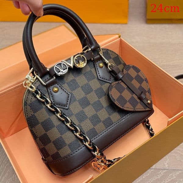 Fashion higt Quality Almaa Tote Shoulder Bags Chain Messenger Bag Leather Handbags bb Shell Purse Ladies Cosmetic Crossbodys free ships