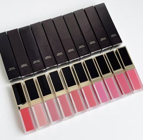 Brand 15 colors Black Gold Lip Gloss 6ml with Matte liquid lipstick Waterproof Formula for All-Day Wear & Intense Color Payoff