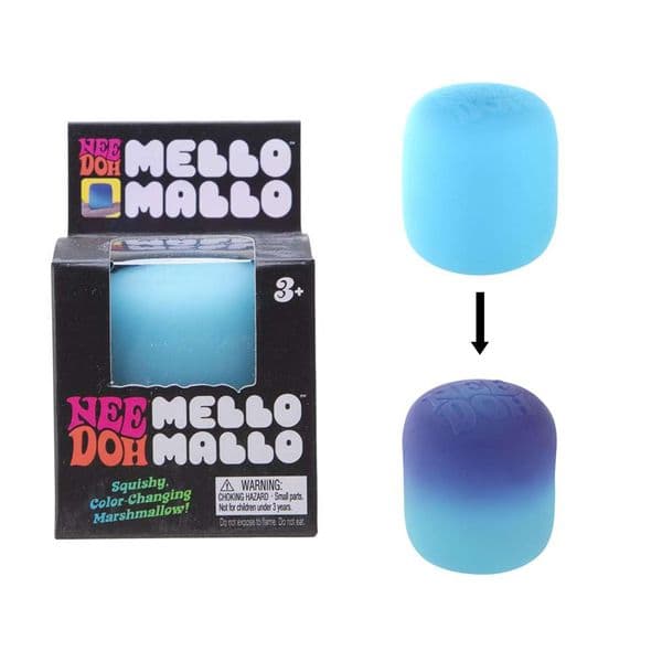 Needoh Light Reactive Color Changing Cylindrical Maltose Squeeze Ball Sensory Stress Relief Toy 3 Colors Available