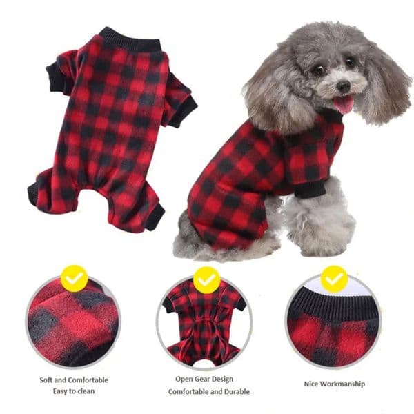 Luxury Fuzzy Velvet Pajamas Dog Winter cat Clothes For Small Dogs Girl Pet Jumpsuit dog Doggy Apparel Free Shipping