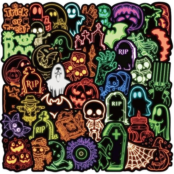 50 Vintage Comic World Graffiti Stickers Decoration DIY Handbook Stationery Luggage Notes Waterproof Stickers