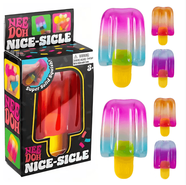 IN stock Needoh Nice-sicle Sensory Toys Slow Rebound Malt Sugar Popsicle Squishy Stress Relief Office Kill Time School Relaxation Toys for Kids and Adults BY SEA