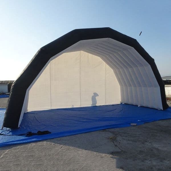Free delivery Custom size Inflatable Stage Tent Black Exhibition Cover Display Marquee For Outdoor Music Concert Events