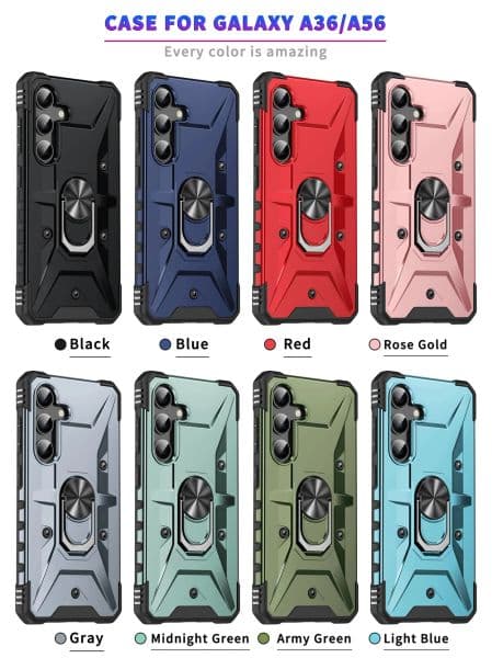 Non-Slip Armor Case for Samsung Galaxy A56 A16 A36 5G A55 A15 A54 A26 A35 A34 A14 S24 FE S25 Edge S22 Ultra S23 Plus BACK COVER