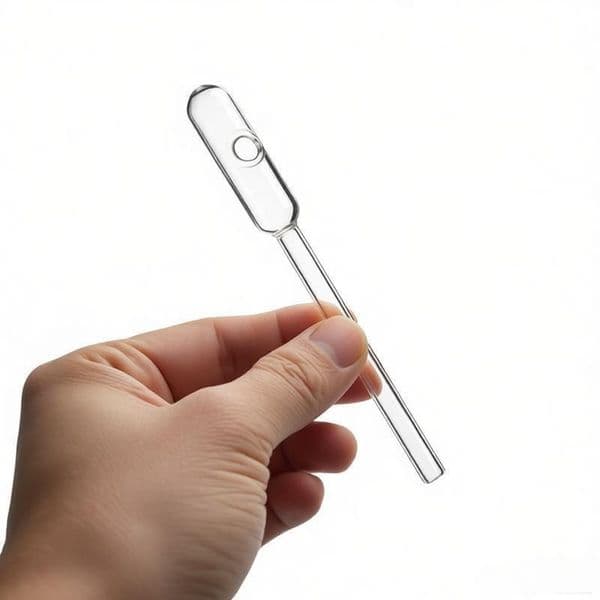 Wholesale Newest Design 14CM Clear Glass Smoking Oil Burner Pipes Smoke Straight Tube Pipe Water straw Nail Bongs Transparent Hand Bubbler