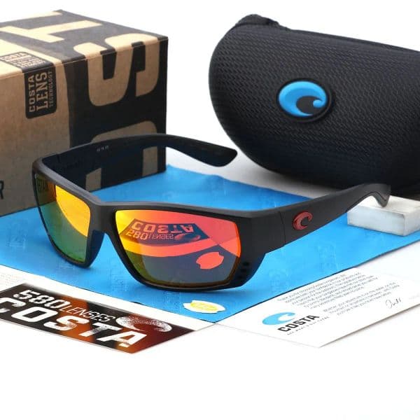 Costal designer briver Sunglasses Men's Fishing UV400 Block Square Women's black goggles Retro polarized sunglasses