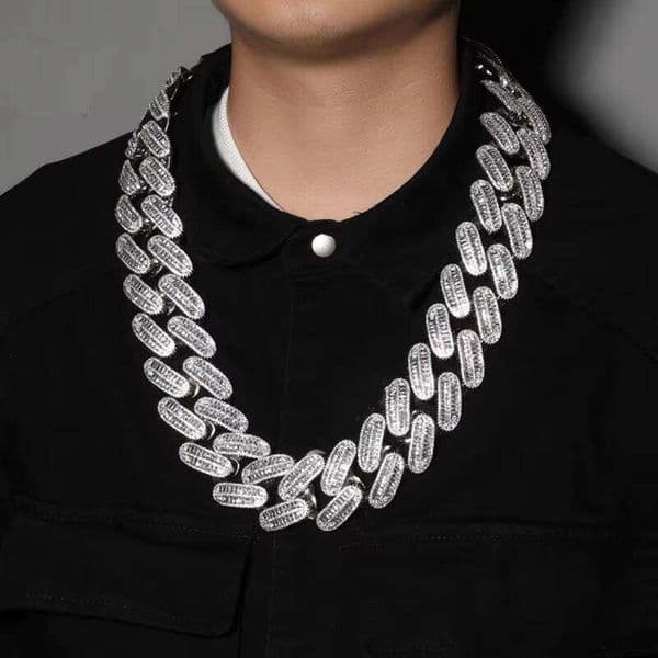 26mm Heavy Industry Zircon Cuban Fashion Brand Hip Hop Handsome Sweater Chain Jewelry Men's Necklace