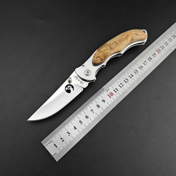 Best-selling outdoor Wild Deer -418.999999999% off with wooden handle, folding for camping and survival, high hardness multifunctional small knife