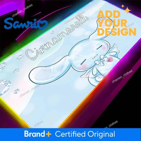 Designer RGB Large Mouse Pad Speed Office Kawaii For E-Sports Players Backlight Laptop Computer Keyboard LED Xxl C-Cinnamorolls Mousepad