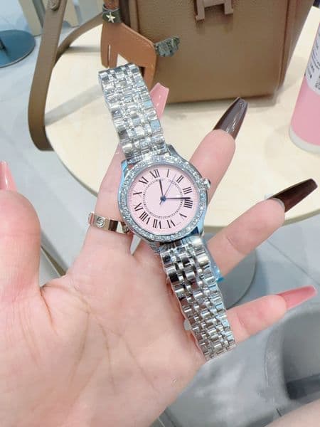 Top Mens women CARTERity RONDEity DE SOLO Diamond inlaid watch designer luxury quartz movement watches high qualit rose gold steel women Wristwatches #2183