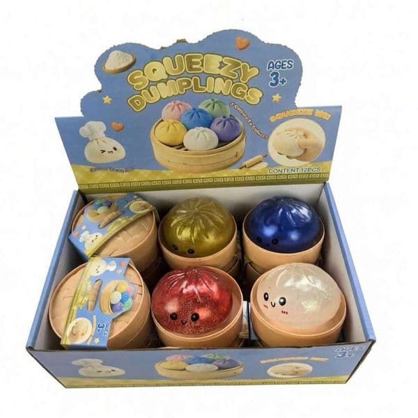 Cross-border needoh nice cube fuzz ball nice cube new product: Smiling face large steamed stress-relief toy, realistic large-sized bun toy with slow Pick one at randon