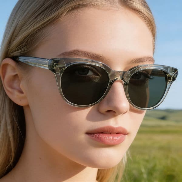2026 New Fashion Cat-Eye Personalized Acetate Frame, Trendy Sun Protection Sunglasses for Women,
