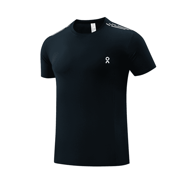Outdoor sports T-shirt men's summer ice silk cool sensation quick drying T running lightweight breathable men's round neck short sleeved fitness suit