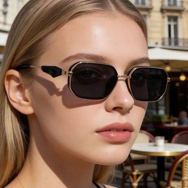 2026 New Fashion Square Small Frame Unique Retro Punk Style Sun Protection Sunglasses for Women,