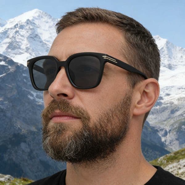 2026 New Fashion Square Frame Wholesale Personalized Outdoor Trendy Driving Sun Protection Sunglasses for Men,