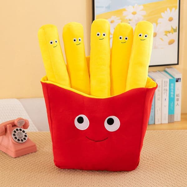 30cm Cartoon-style Realistic Food Plush Toy Pizza and Hamburger Doll is Soft and Comfortable Filled With PP Cotton Perfect As a Gift or a Prize for a Claw Machine