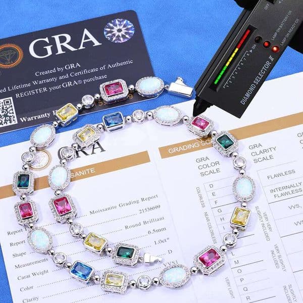 S925 silver Chrysolite Color Gemstone Necklace for Women High Sensitivity Collarbone European Customizable Thin Chain