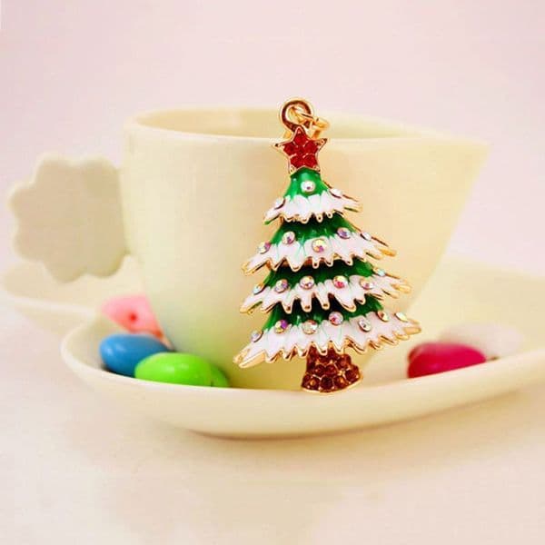 Zinc Alloy Christmas Diamond Key Chain Party Favor Rhinestone Keychain Pendant Charm Santa Bell Hanging Pendants Snowman Holiday Decorations Gift HY0064