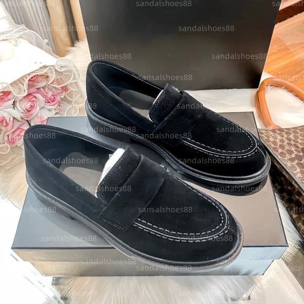 Loafers Womens Designer Shoes Flats Moccasins Quilted Leather Chain Loafer Platform Heels Slip on Chunky loafers Formal Working Business Dress Shoe
