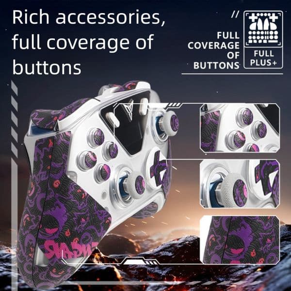 Suitable for Feizhi Octopus 5 controller anti slip game button handle wear-resistant all inclusive protective cover printed sticker film