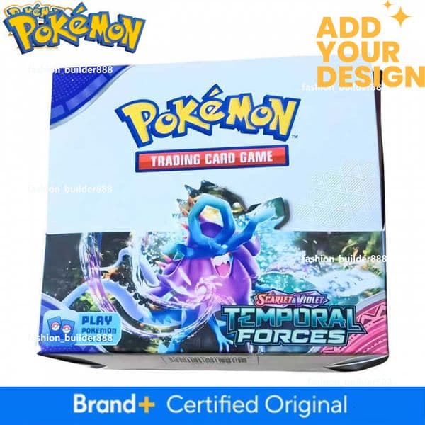 English Temporal Forces Boxed Pokemon Cards Blind Box Pocket Monster