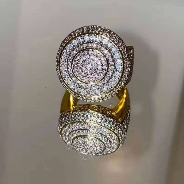 Classic ring, pure silver 925, D color VVS stone, hot-selling charming jewelry, custom hip-hop silicon stone ring