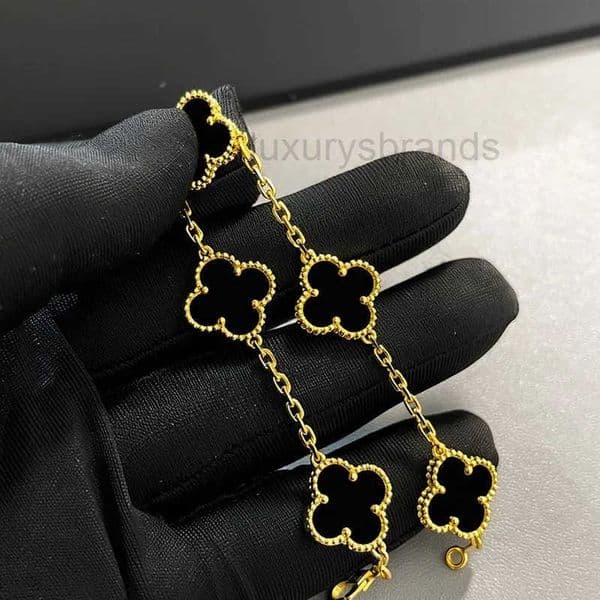 Classic Lucky Four-leaf Clover Bracelet Designer Brand Bracelet for woman 18K Gold Bracelet Women Mother-of-Pearl Bracelet