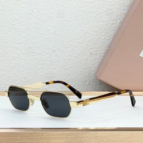 New MU Eyewear MUB52S High Quality Designer Sunglasses Fashion Luxury Brand Classic UV400 Rectangle Metal Frame for Men Women With Original Box Case Size