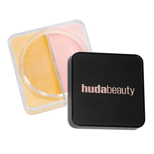 Huda Beauty Blondie Easy Bake Duo Loose Powder Long-Lasting Makeup Setting Matte Look Smooth Facial Application Oil Control Long-Wear Flawless Concealer Makeup