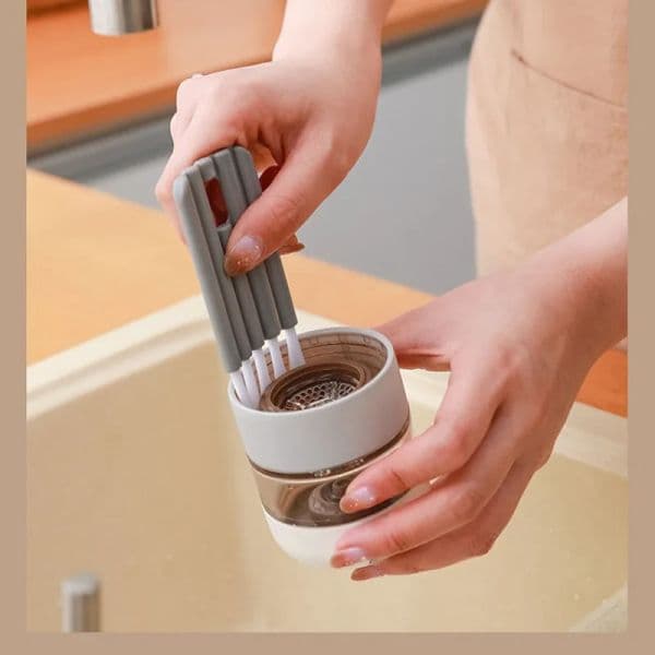 Multifunctional Flexible Gap Brush Cup Cover Groove Nipple Bottle Gap Brush Household Soft Bristles Cleaning Brush Kitchen Tool