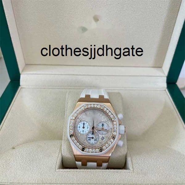 Luxury Watches Mechanical Watch RoyalOak Series 26048ok White Dial Automatic Watch cygood 7H6M
