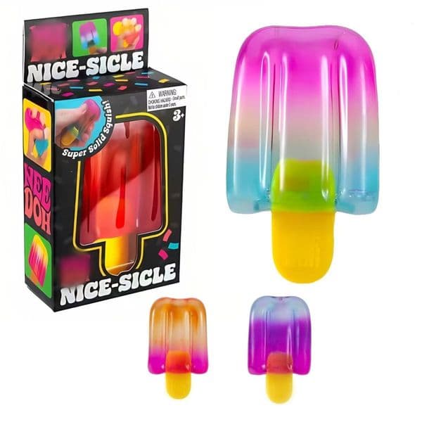 Nee Doh Nice-Sicle Squishy Popsicle Fidget Toy Super Solid Squish Stress Ballb Blind for Kids Anxiety Relief Promotional Toys