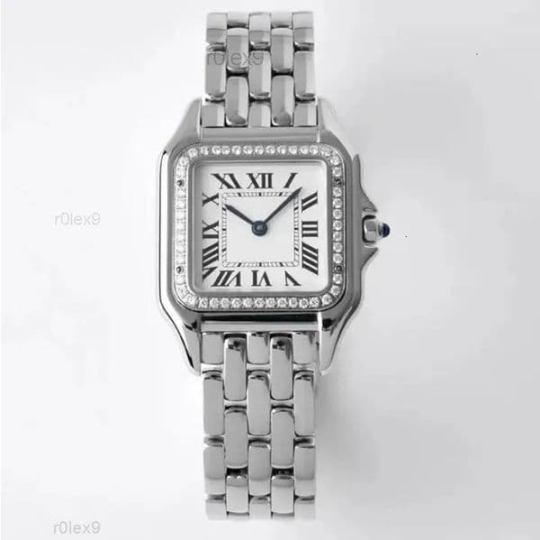 22 watch for ladies Designer Watch Square panthere fashion quartz movement square tanks Women gold silver watches Montre de Luxe