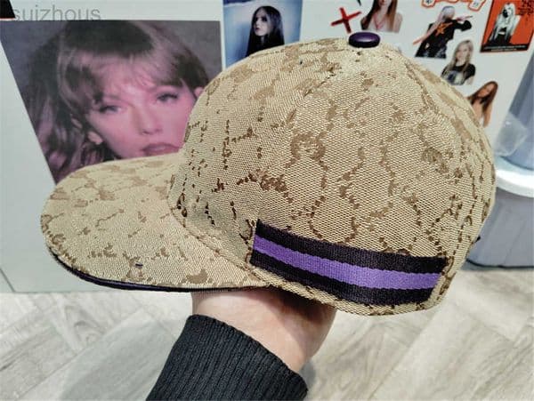 hat designer woman Baseball fashion luxury snapback Sun cap Classic Dot embroidery summer Brown canvas high quality truck hat B15