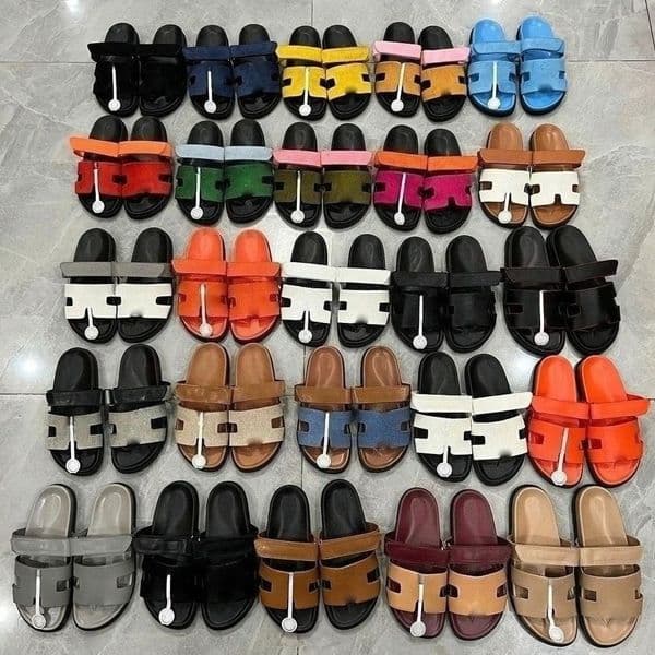 Luxury Designer Shoes Fashion HH-Strap Double Band Slide Sandals for Men Women, Casual Comfort Platform Slippers, Trendy Summer Beach Slides Plus Size 35-45 Gifts