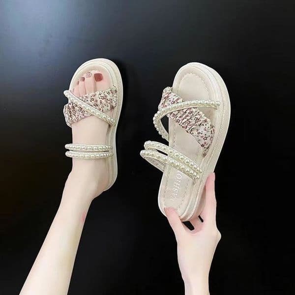 Ddmysports Fairy Style Women S Summer Outdoor New Trendy Internet Famous Sandals With Thick Soles Versatile Dual Use Non Slip Slippers Shoes