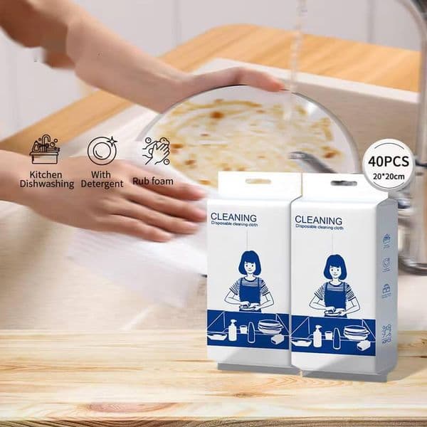 OEM Kitchen Cleaning Bubble Cotton Disposable Dishwashing Cloth