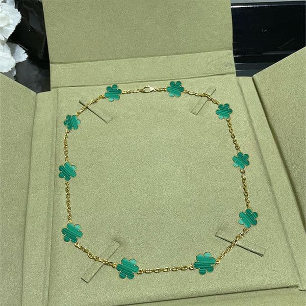 Ten Flowers Designer Necklace Womens S925 Silver Pendant Necklaces Designer Jewelry for Women Fritillaria Design Sister Gift Elegant Wedding Jewelry