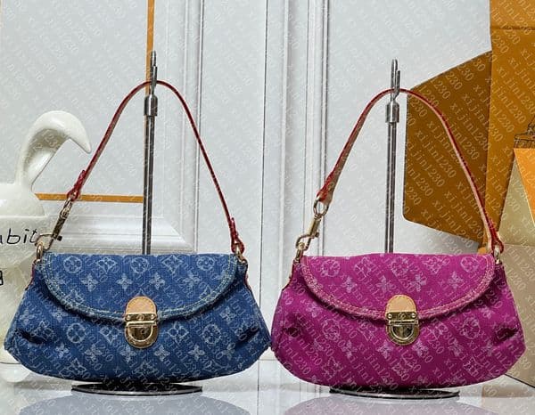 10A Luxury Designer bags women Denim Rendez-Vous Baggy Tote Sunset Carryall Cargo Shoulder Bag Handbag Crossbody Canvas Shopping Bag Moon Purse Hills Clutch bag Y3