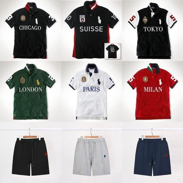2026 breathable mens shorts designer summer swim shorts embroidery horse beach breeches polo quick dry surf mesh Short size S-2xl