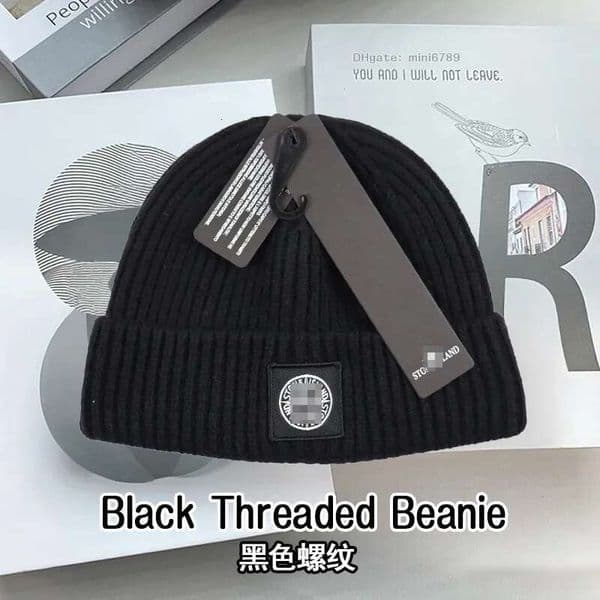 Island Compass Embroidered Baseball Cap Classic Stone Patch Breathable Waterproof Luxury Economy Casquette Bucket Wool Ribbed Knit Hat