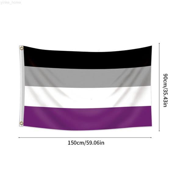 Asexual Pride Flag Hanging Cloth 90x150cm Hanging Flags