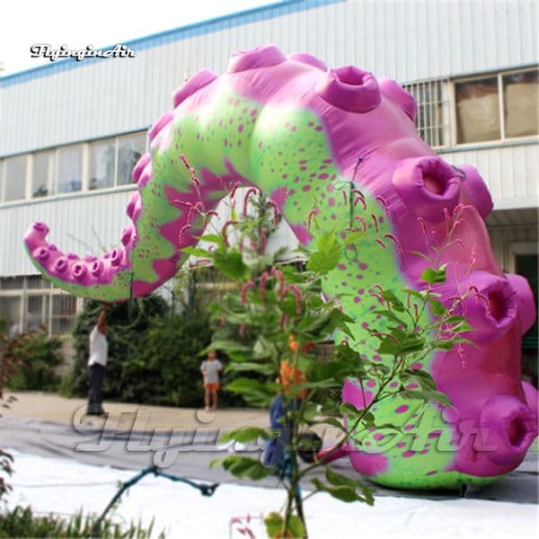 Customized Slender Inflatable Octopus Tentacle Sucker-bearing Leg/Arm Air Blow Up Squid Claw For Party Venue And Building Decoration