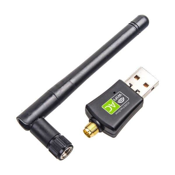 600M Dual Band Driver-Free Network Card Wireless Receiver USB Adapter WiFi Dongle