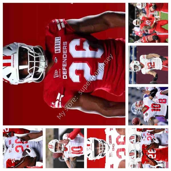 sew UFL Football Jerseys DC Defenders Football Jerseys S-4XL Men Women Youth new style