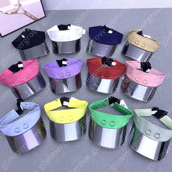 Luxury Designer Sun Visor Hat Wide Brim UV Protection Adjustable Empty Top Baseball Cap High Quality Unisex Summer Sports Yoga Bucket Hat for Men Women