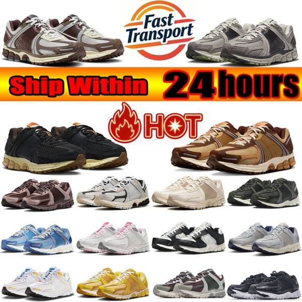 nikevomero zoom 5 designer vomero 5 Running Shoes Men Women v5 Triple Black Yellow Ochre Light Iron white Blue sports Classic Travel Recreation 36-45