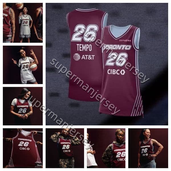 Stitched Women Basketball Toronto Tempo Jersey 2026 WNBA new S-4XL