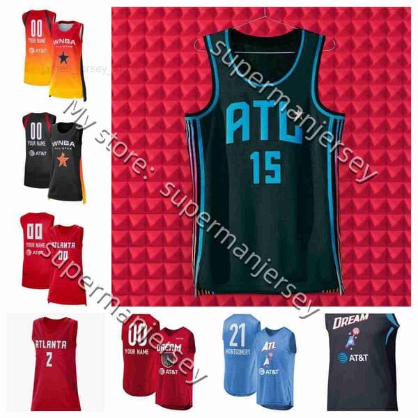 stitch WNBA Atlanta Dream Jersey women basketball jersey Naz Hillmon Paopao Canada Thierry Howard Coffey Allisha Gray Sika Kone Maya Caldwell Brittney Griner